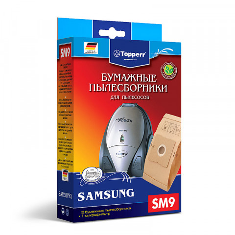 Topperr SM 9 пылесборники (5 штук+1микрофильтр ) Samsung