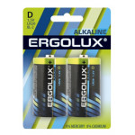 Ergolux LR20 bl2 батарейки
