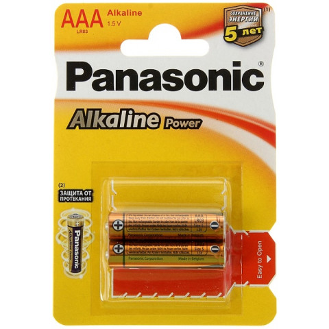 Panasonic LR03 Alkaline Power bl/2 батарейки