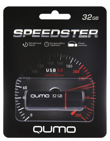 Qumo USB3.0 32Gb Speedster Black флешка