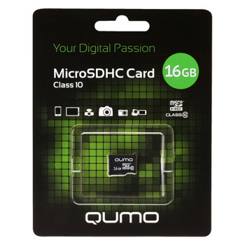 Qumo microSDHC 16Gb Class 10 карта памяти