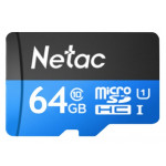 Netac microSDHC 64Gb P500 + adp карта памяти