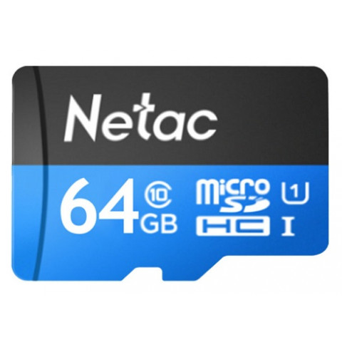 Netac microSDHC 64Gb P500 + adp карта памяти