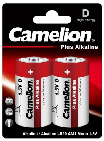 Camelion LR20 bl/2 батарейки
