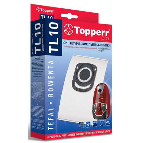 Topperr TL 10 пылесборники (4 штуки+1микрофильтр ) Tefal