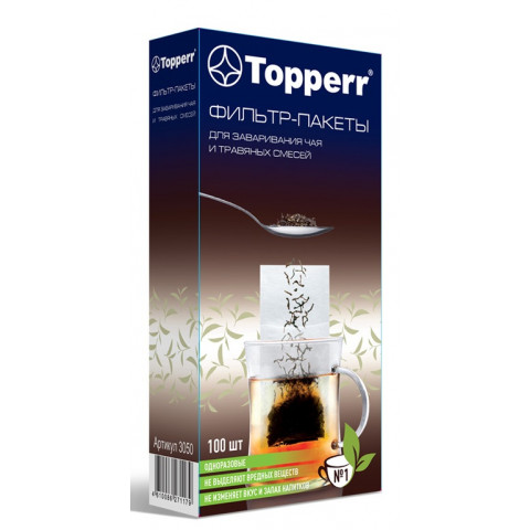 Topper 3050 фильтр-пакет для чая №1 (100штук)