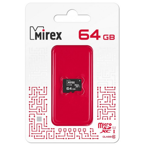 Mirex MicroSDXC 64Gb Class10 UHS-1 карта памяти