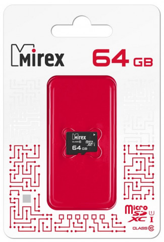 Mirex MicroSDXC 64Gb Class10 UHS-1 карта памяти