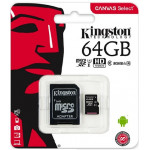 Kingstone microSDHC 64Gb Canvas Select C10 UHS-I + adp