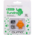Qumo microSDHC 32Gb Class 10+adp Orange карта памяти