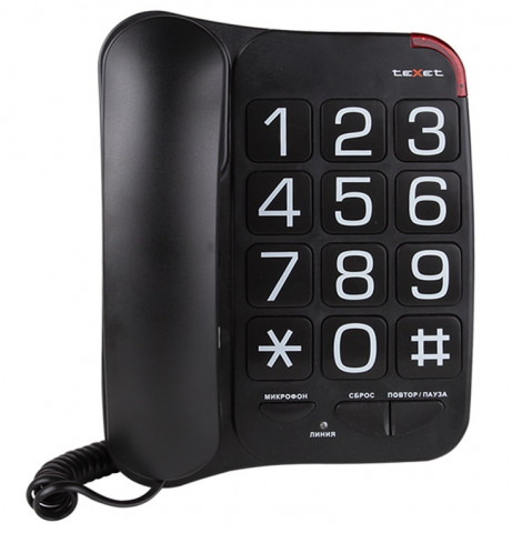 Texet TX-201 черный телефон