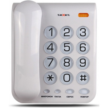 Texet TX-262 светло-серый телефон