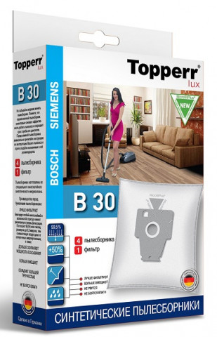Topperr Lux B 30 пылесборники (4 штуки+1 микрофильтр) Bosch
