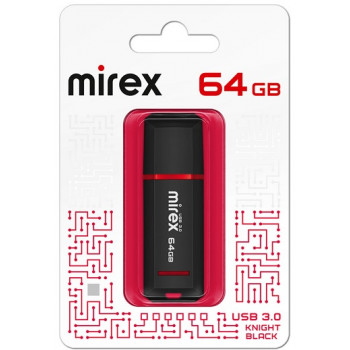 Mirex USB3.0 64Gb Knight Black флешка Mirex USB3.0 64Gb Knight Black флешка