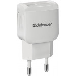 Defender UPC-22 2.1A White 2USB micro USB зарядное устройство