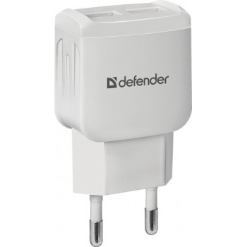 Defender UPC-22 2.1A White 2USB micro USB зарядное устройство