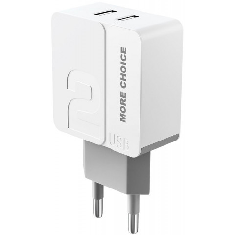 More choice NC46a 2.4A White 2USB Type-C зарядное устройство