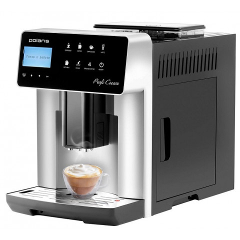кофемашина Polaris PACM 2055AC черный/серебряный