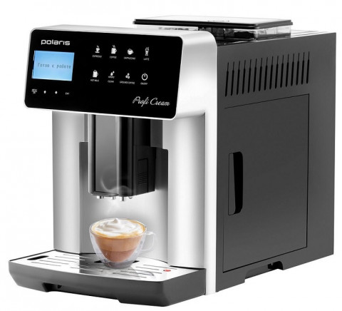кофемашина Polaris PACM 2055AC черный/серебряный кофемашина Polaris PACM 2055AC черный/серебряный