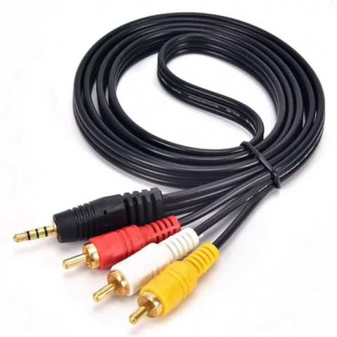 LivePower A368 AV15 AUX-3rca 1,5м кабель