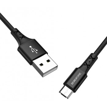 Hoco X20 USB micro USB/2A 2m Black кабель