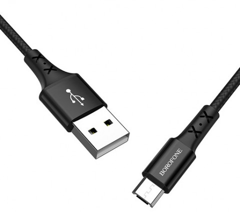 Hoco X20 USB micro USB/2A 2m Black кабель
