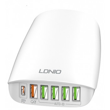 Ldnio A6573C White 6USB Type-C+5USB Type-A зарадная станция