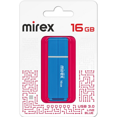 Mirex USB3.0 16Gb Line Blue флешка