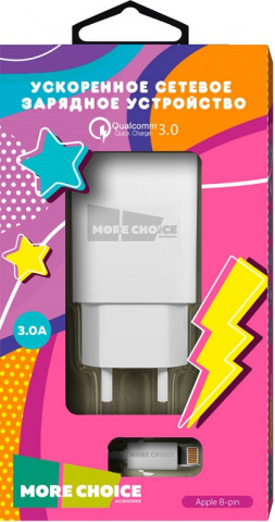 More choice NC52QC 3.0A White 1USB зарядное устройство