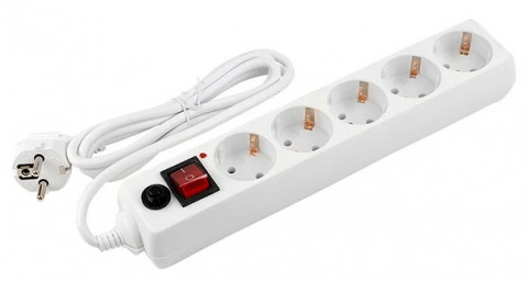 General GPS-5-16 1,5 м сетевой фильтр 5 розеток белый General GPS-5-16 1,5 м сетевой фильтр 5 розеток белый