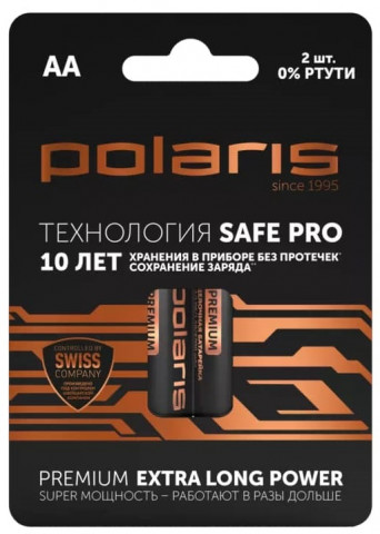 Polaris Premium PB AA (LR6) bl/2 батарейки