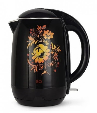 чайник BQ KT1702P черный-цветы
