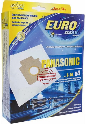 Euro Clean E-14/4 пылесборники (4шт.) Panasonic