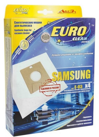 Euro Clean E-03/4 пылесборники (4шт.) Samsung