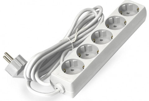 Exegate ECE-5-3W удлинитель с/з, белый