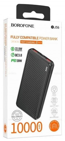 Borofone BJ56 10000mAh черный внешний аккумулятор