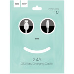 Hoco X13 Easy micro USB/2,4A 1m White кабель