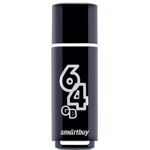 Smartbuy USB 2.0 64Gb Glossy Black флешка