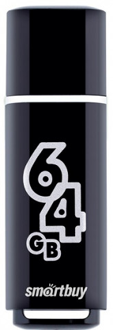 Smartbuy USB 2.0 64Gb Glossy Black флешка