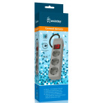 Smartbuy SBSP-3-30-G 3 розетки,3м серый сетевой фильтр