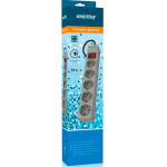 Smartbuy SBSP-5-30-G 5 розеток,3м серый сетевой фильтр