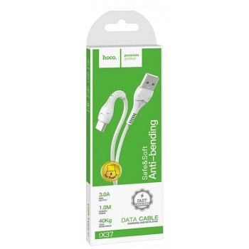 Hoco X37 Cool Power USB-Type-C/3A 1m White кабель