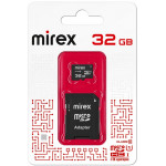 Mirex MicroSDHC 32Gb Class10 UHS-I+adp карта памяти