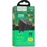 Hoco CS32A 3A 20W Lightning 8-pin Black зарядное устройство