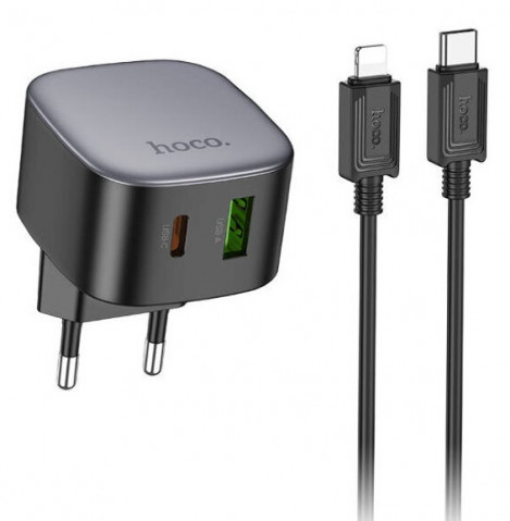 Hoco CS32A 3A 20W Lightning 8-pin Black зарядное устройство