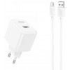Hoco CS11A 2.1A Lightning 8-pin White зарядное устройство