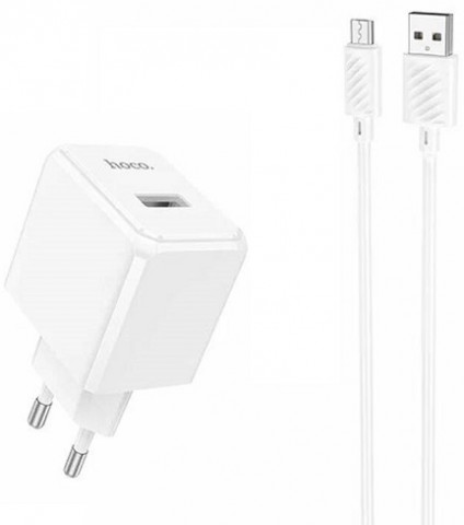 Hoco CS11A 2.1A Lightning 8-pin White зарядное устройство