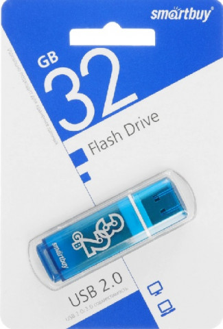 Smartbuy USB2.0 Flash drive 32Gb Glossy Dark blue