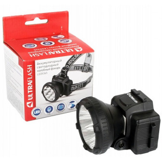 фонарь Ultraflash LED 5365 налобный аккум 220В