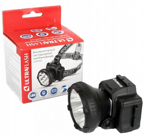 фонарь Ultraflash LED 5365 налобный аккум 220В фонарь Ultraflash LED 5365 налобный аккум 220В